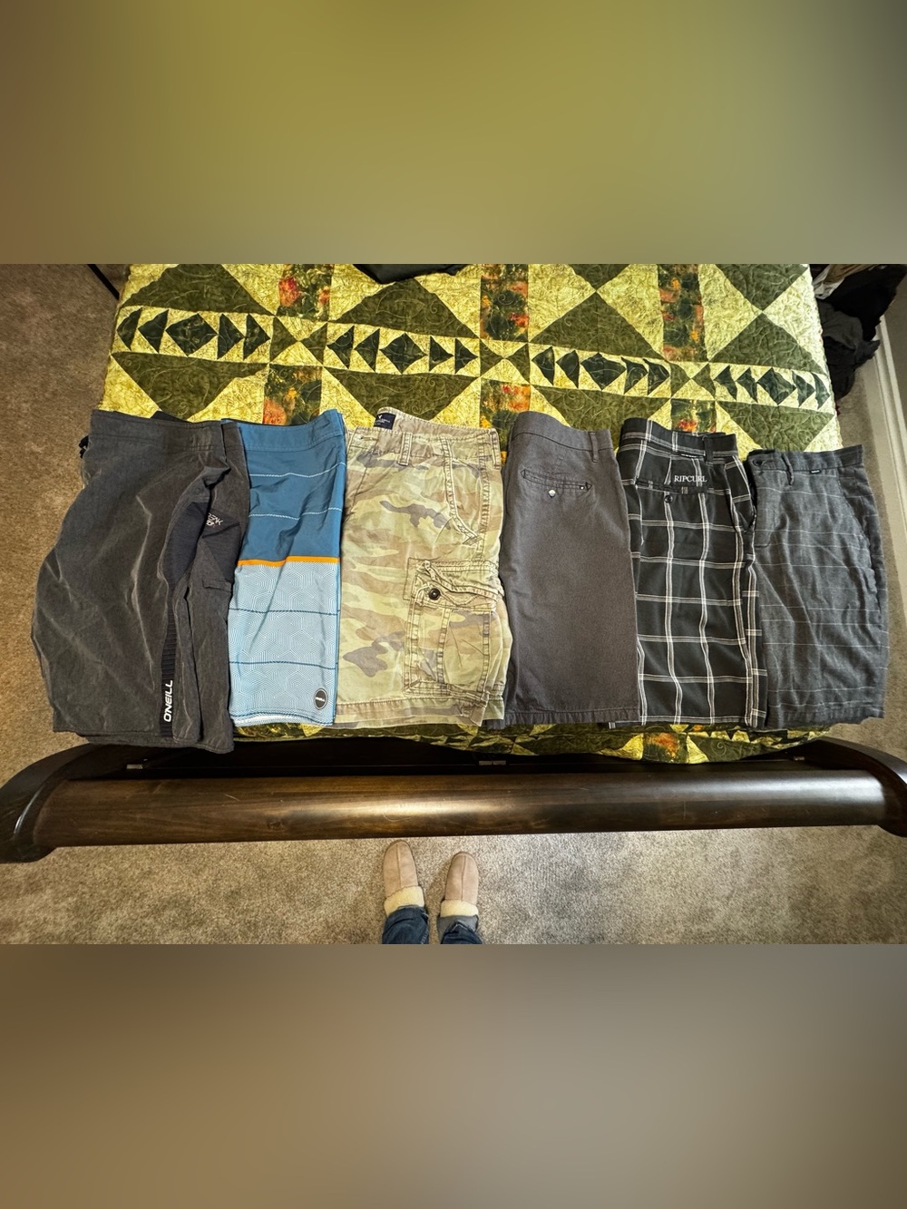 Rip Curl & Oneill Men's Shorts in Blue, Black, Camo, Gray
